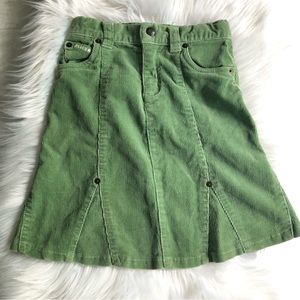 5x$25 The Children’s Place Green Flare Corduroy Skirt, 6